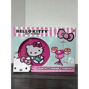 Hello Kitty & Friends Drum Set Toy Music Education New Open Box